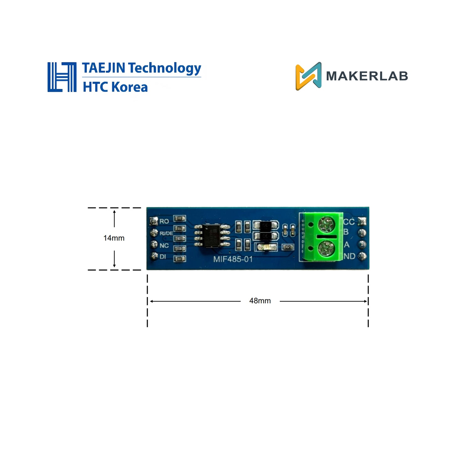 Taejin HTC Korea RS-485 Transceiver Module (MAX485ED)