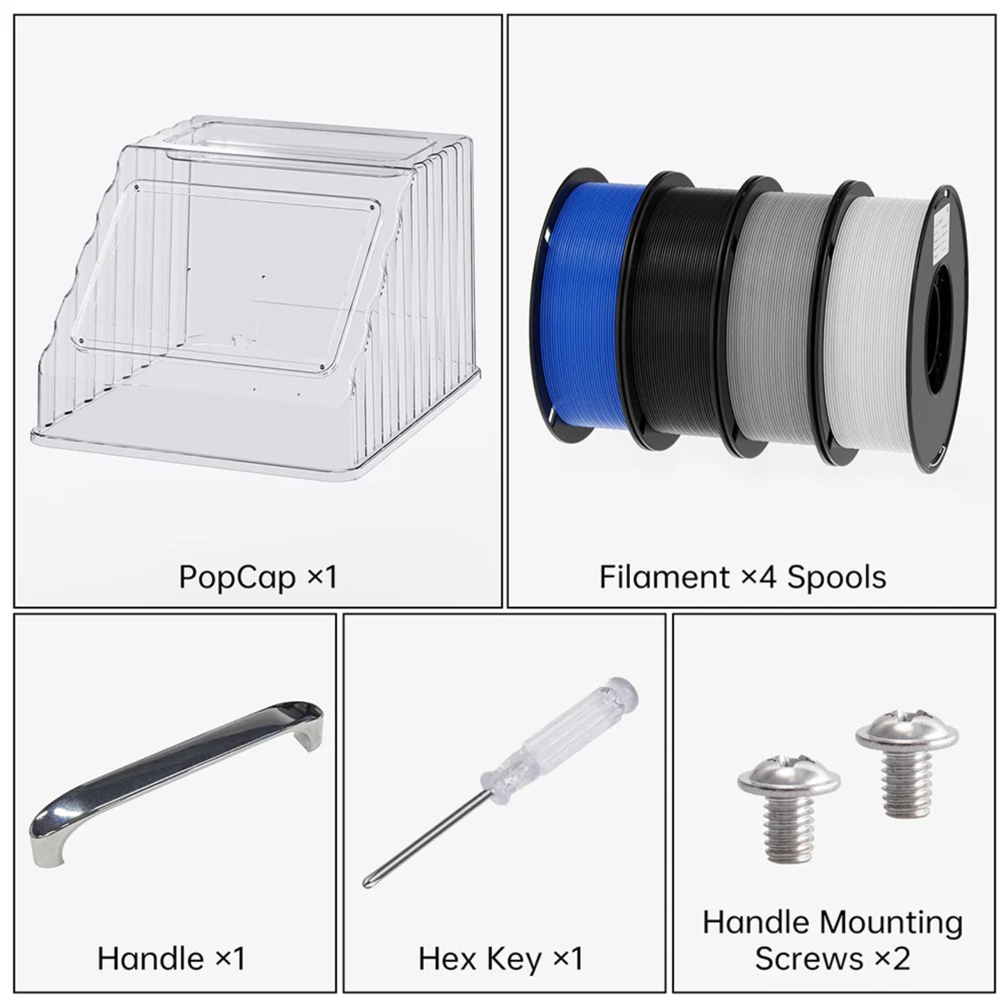 BIQU Popcap Set for U1 + free 4kg BIQU Filaments