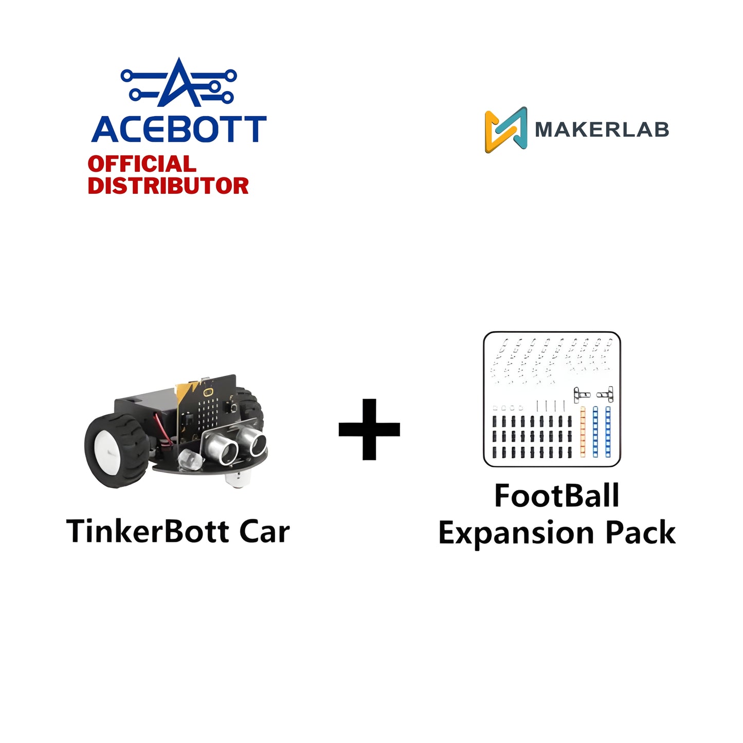 ACEBOTT micro:bit TinkerBott Robot Car Kit and Football Arena Kit
