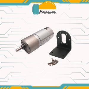 DC Gear Motor SGM37-550 | 37mm Brack__ 12V 19RPM+Bracket