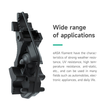 eSUN ASA UV Resistant Black 3D Printer Filament 1.75mm 1KG