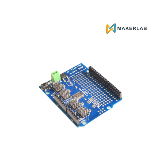 16-Channel 12-bit PWM Servo Shield I2C Interface