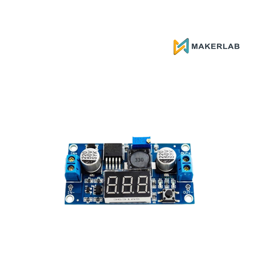 LM2596 DC-DC Buck Converter with 7 Segment Display