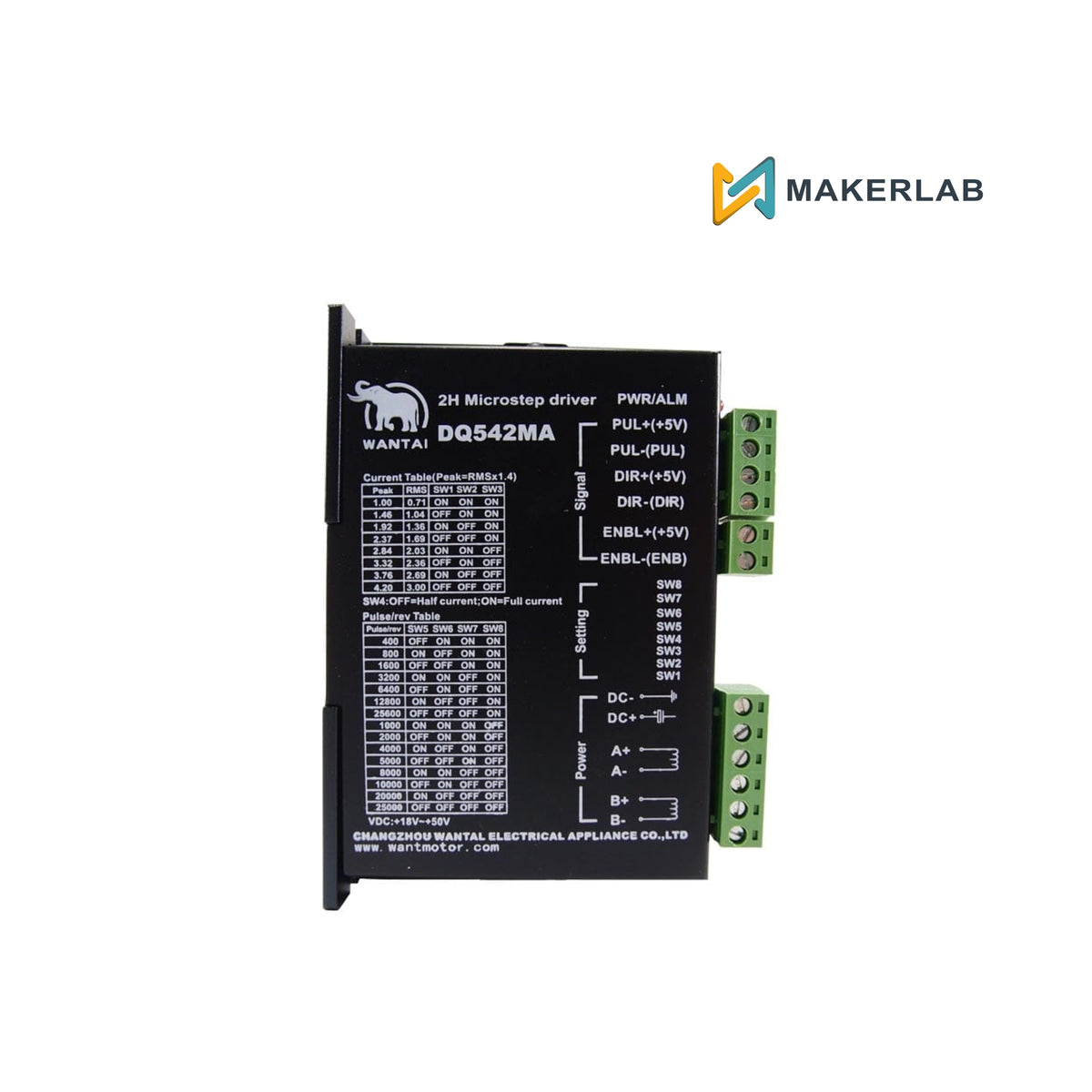 Wantai Stepper Motor Driver DQ542MA 4A
