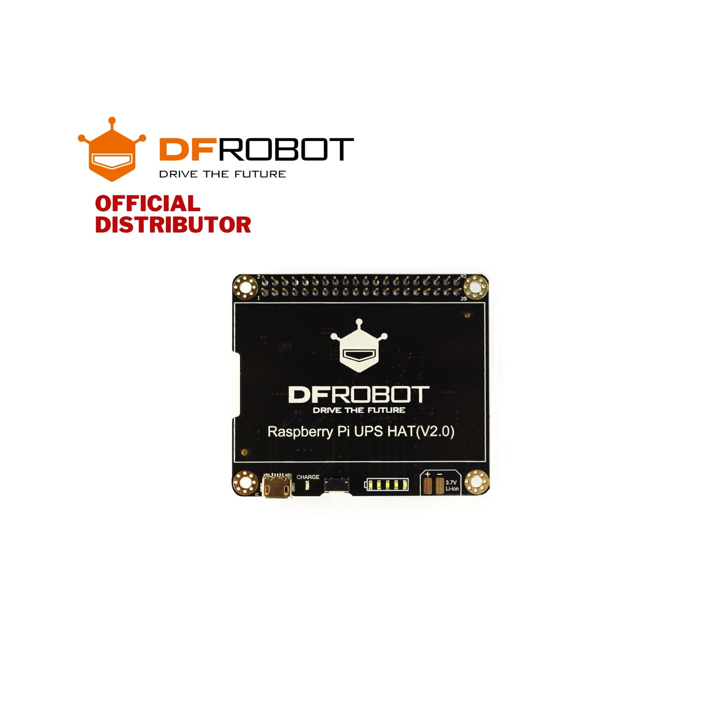 DFRobot UPS HAT for Raspberry Pi 4B/3B+/3B | DFR0494