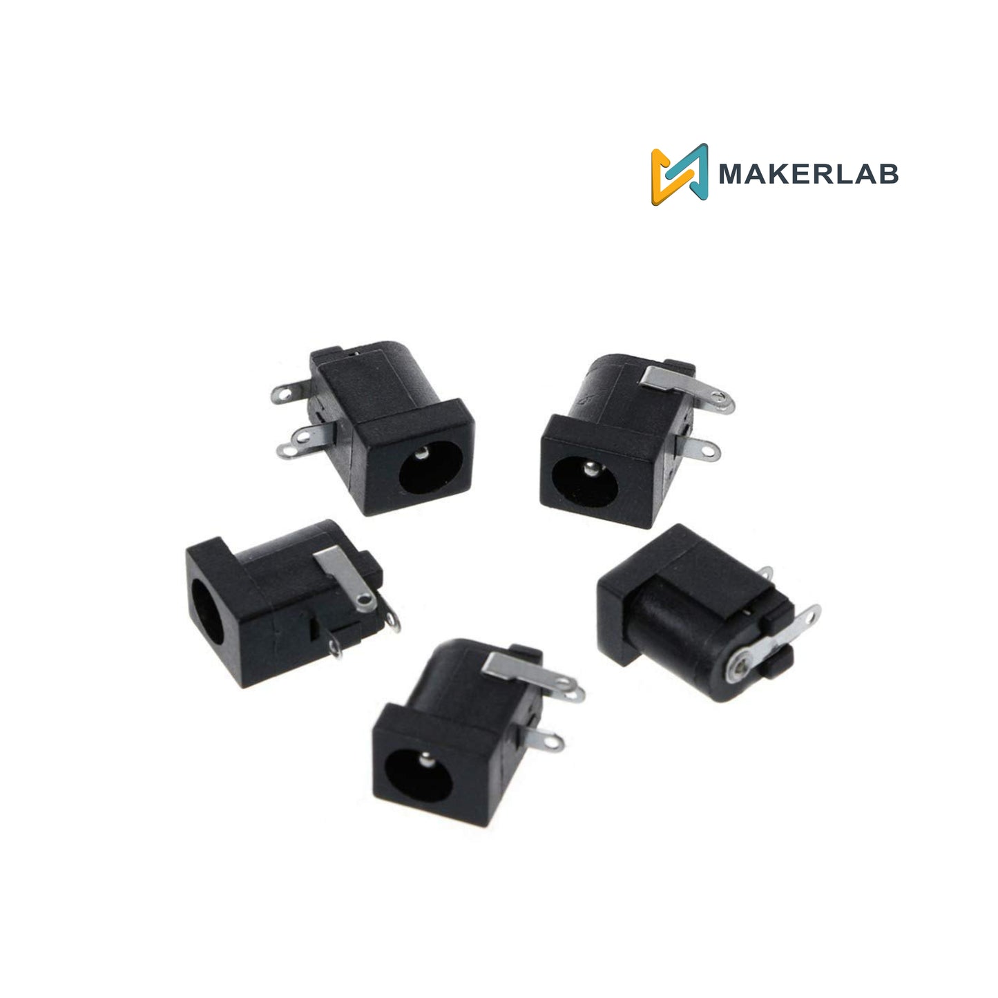 5pcs Female DC Power Jack PCB Mount