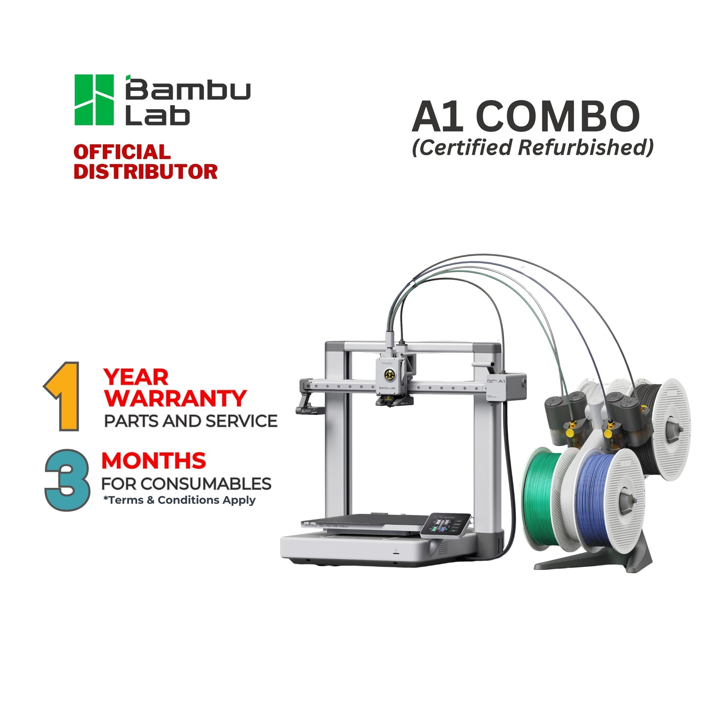 Bambu Lab Certified Refurbished A1 Combo with AMS Lite