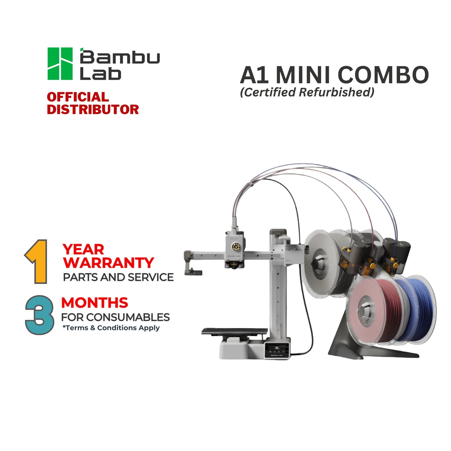 Bambu Lab Certified Refurbished A1 Mini Combo with AMS Lite