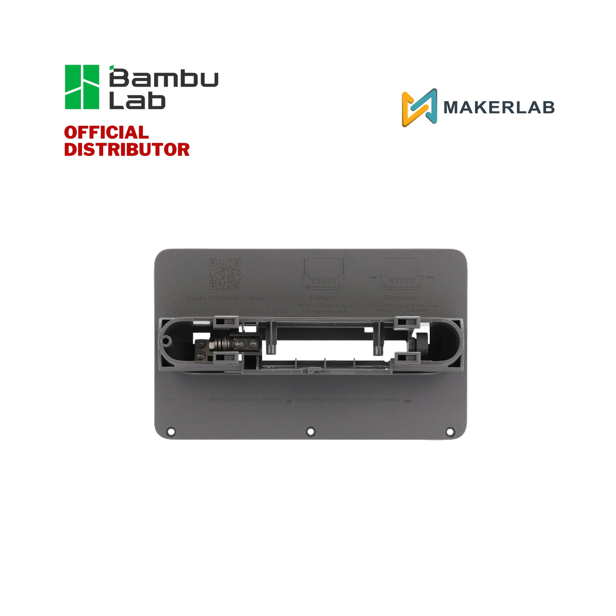 Bambu Lab Screen Rear Housing with Hinge for P2S