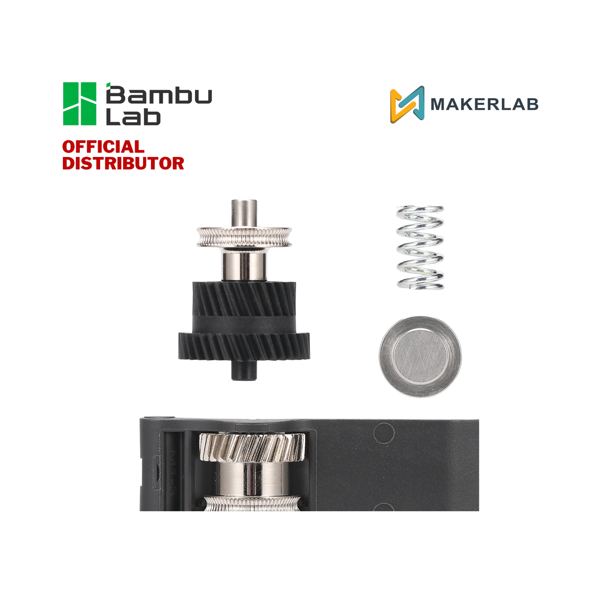 Bambu Lab Auxiliary Extruder Gear Assembly for X2D
