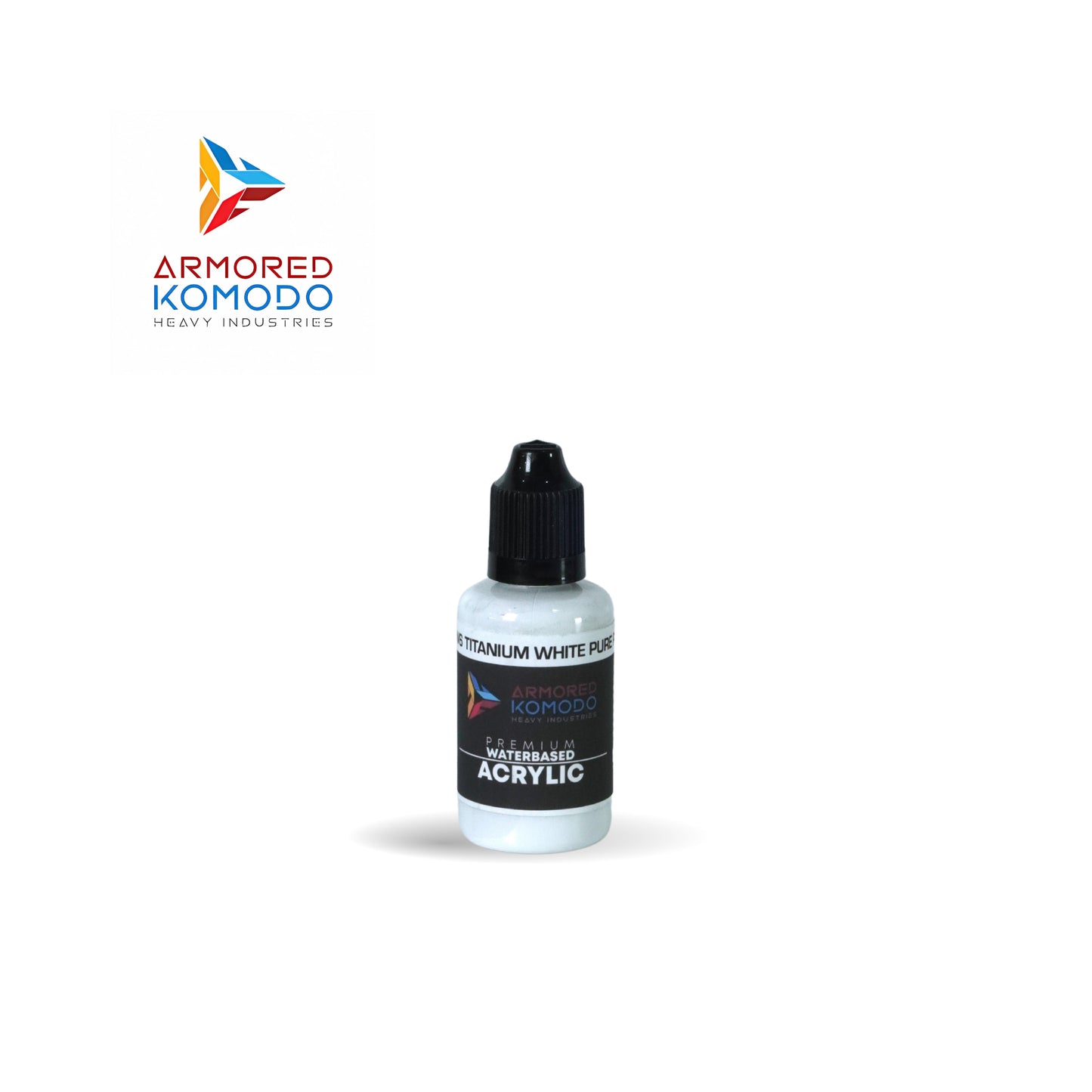 Arkom Waterbased Acrylic PW6 Titanium White Pure Pigment 30 ml PH729