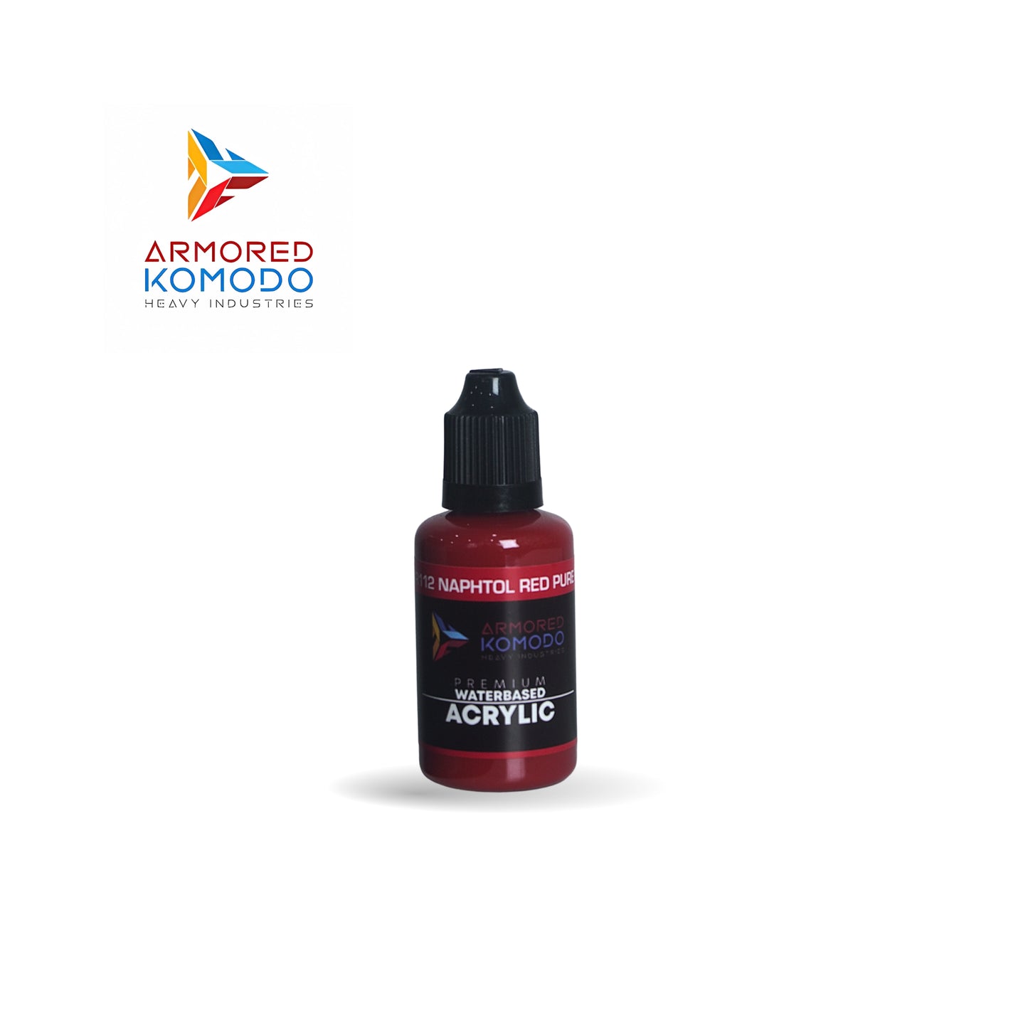 Arkom Waterbased Acrylic PR112 Naphtol Red Pure Pigment 30 ml PH731
