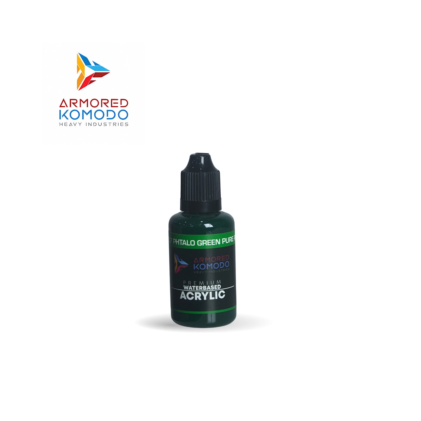Arkom Waterbased Acrylic PG7 Phtalo Green Pure Pigment 30 ml PH736