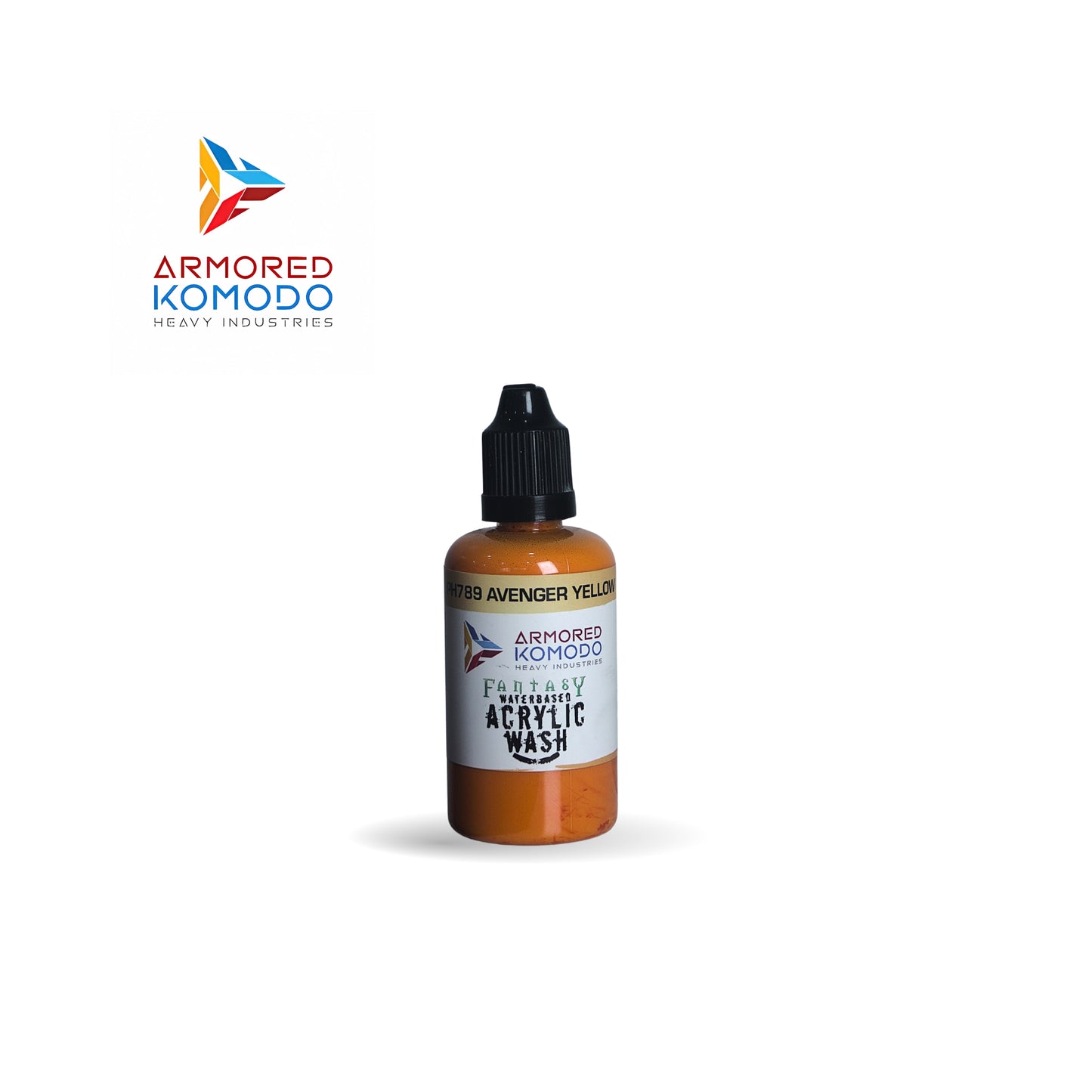 Arkom Waterbased Acrylic Avenger Yellow Fantasy Wash 50ml PH789