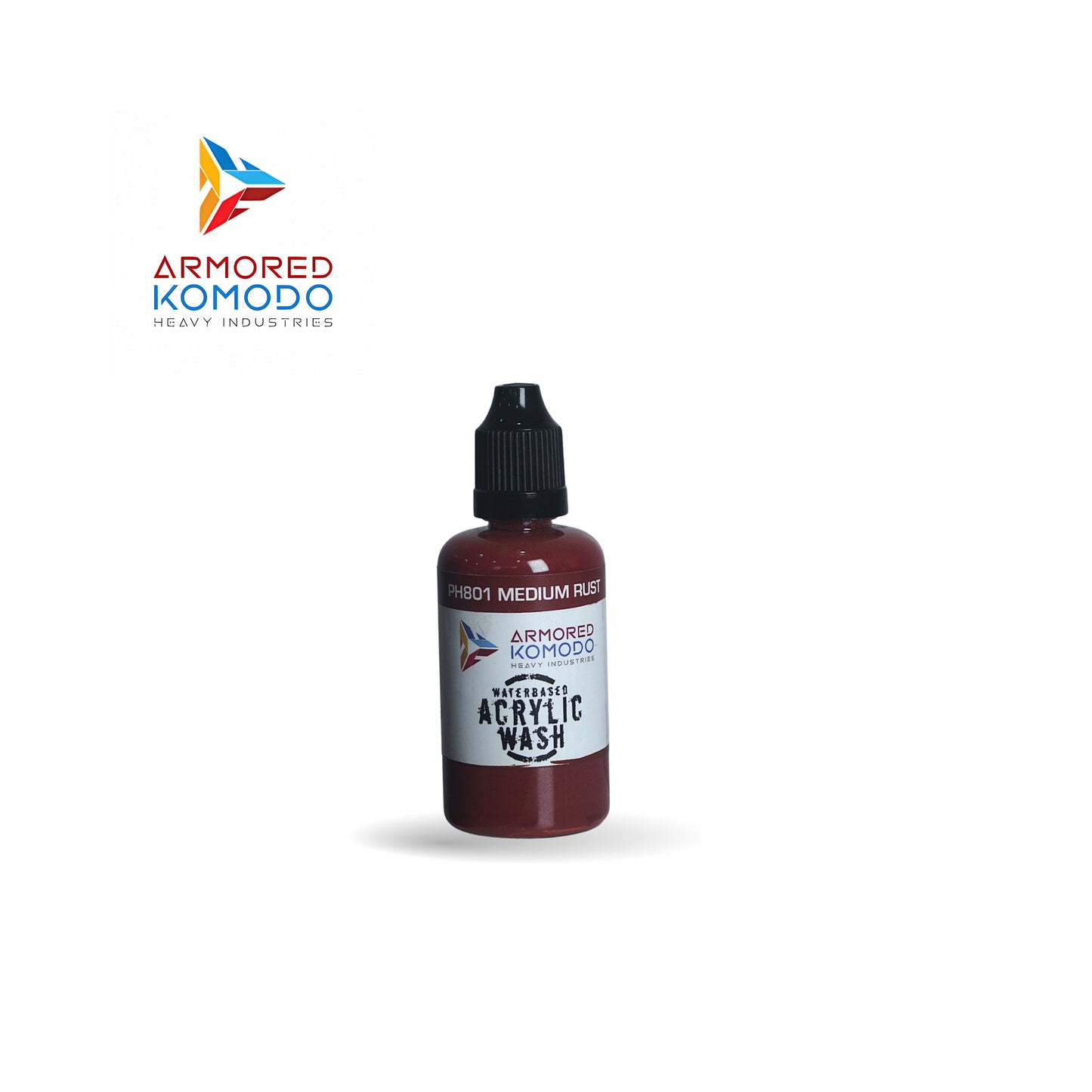 Arkom Waterbased Acrylic Medium Rust Regular Wash 50ml PH801