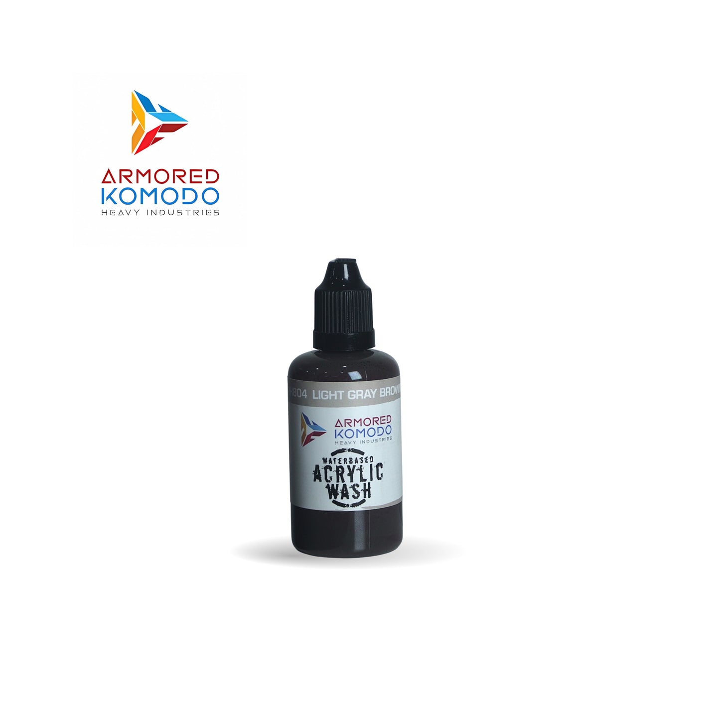 Arkom Waterbased Acrylic Light Gray Brown Regular Wash 50ml PH804