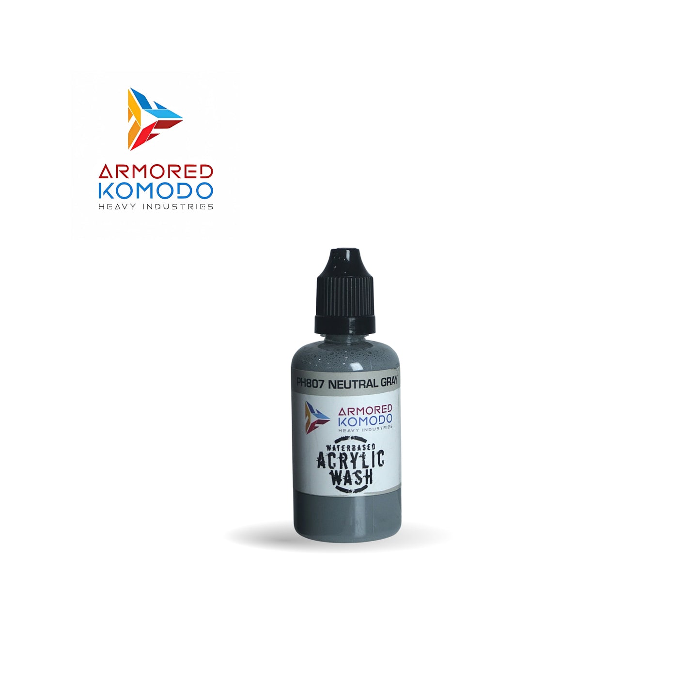 Arkom Waterbased Acrylic Neutral Gray Regular Wash 50ml PH807