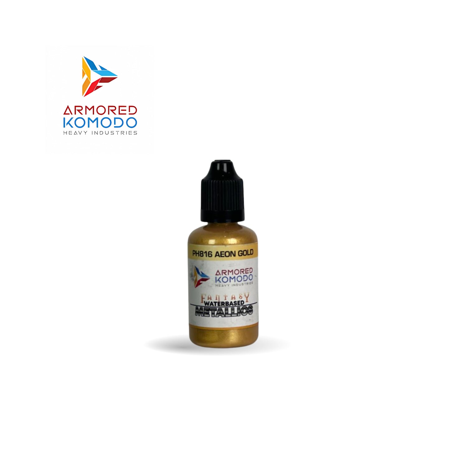 Arkom Waterbased Acrylic Aeon Gold Fantasy Metallics 30 ml PH816