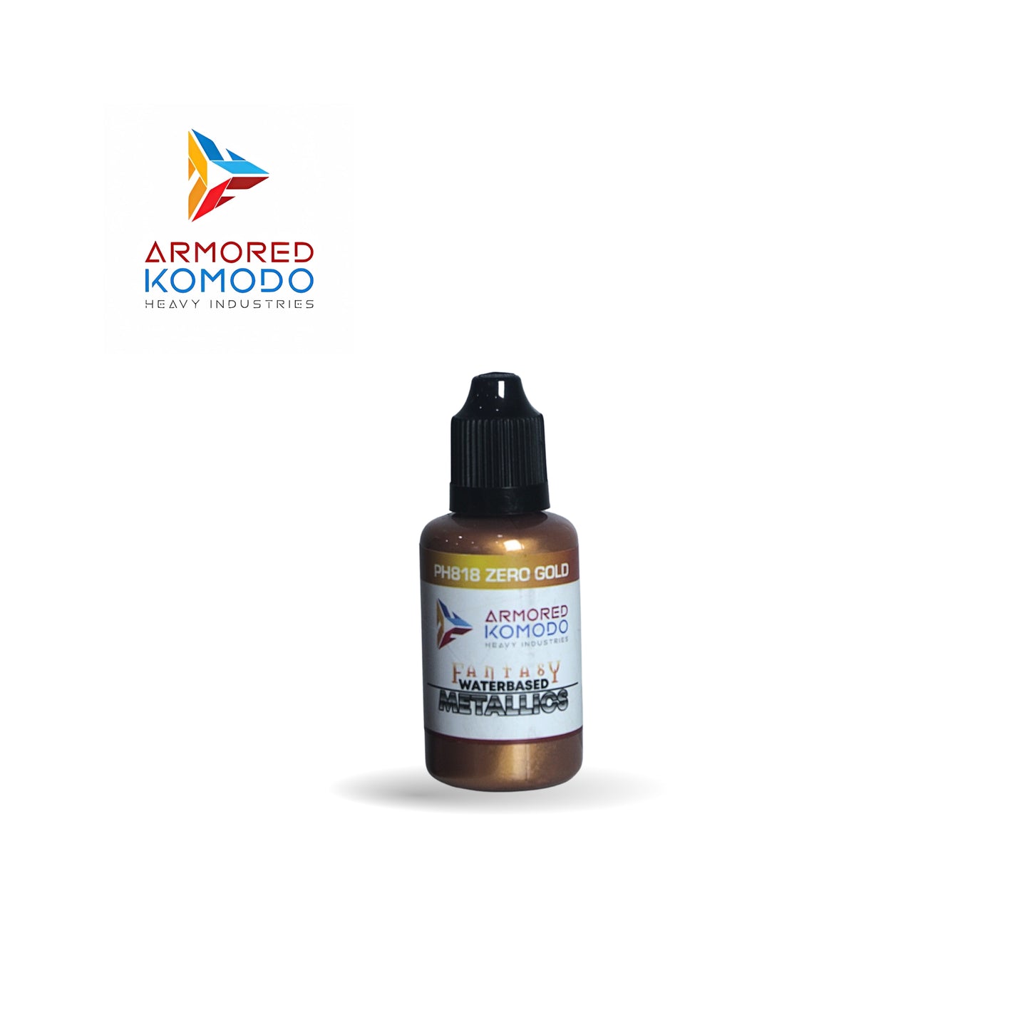 Arkom Waterbased Acrylic Zero Gold Fantasy Metallics 30 ml PH818