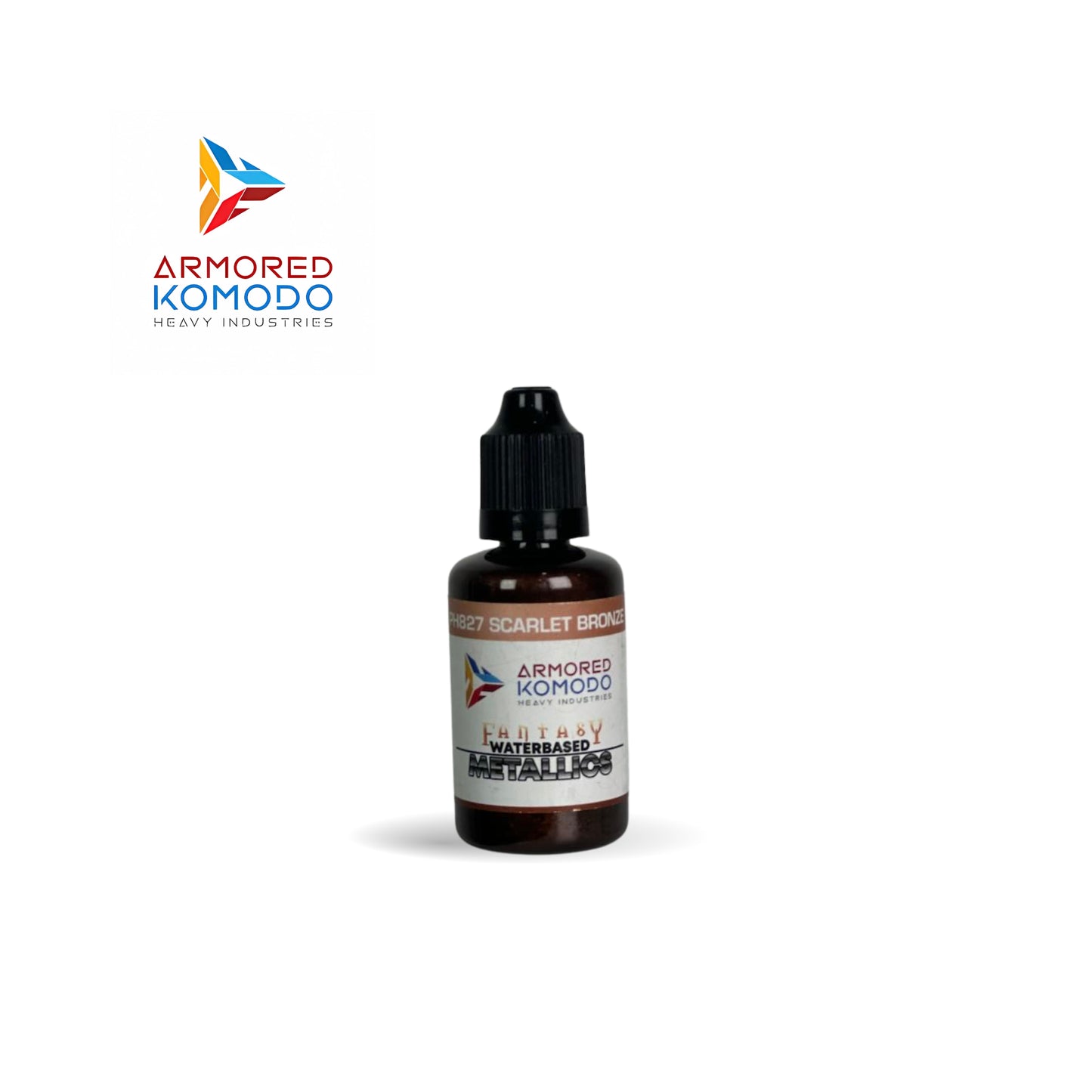 Arkom Waterbased Acrylic Scarlet Bronze Fantasy Metallics 30 ml PH827