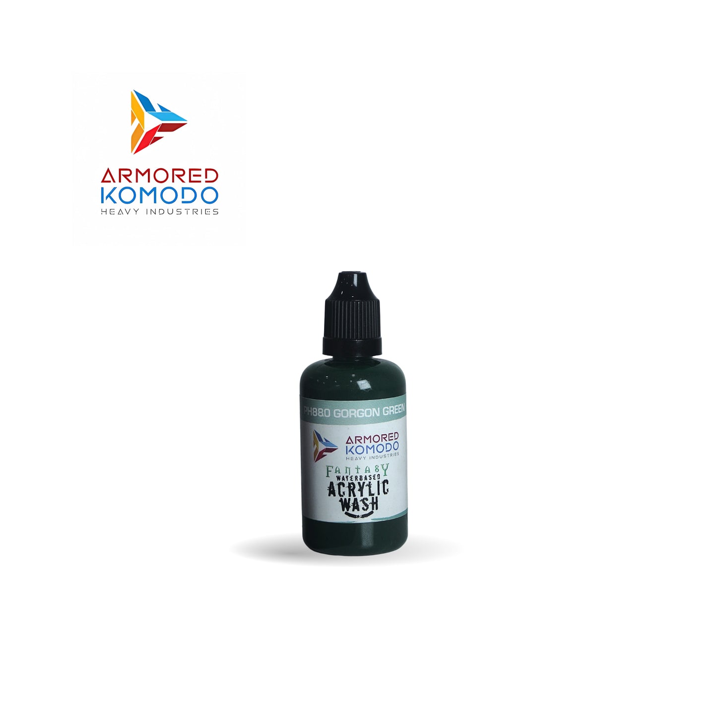 Arkom Waterbased Acrylic Gorgon Green Fantasy Wash 50ml PH880