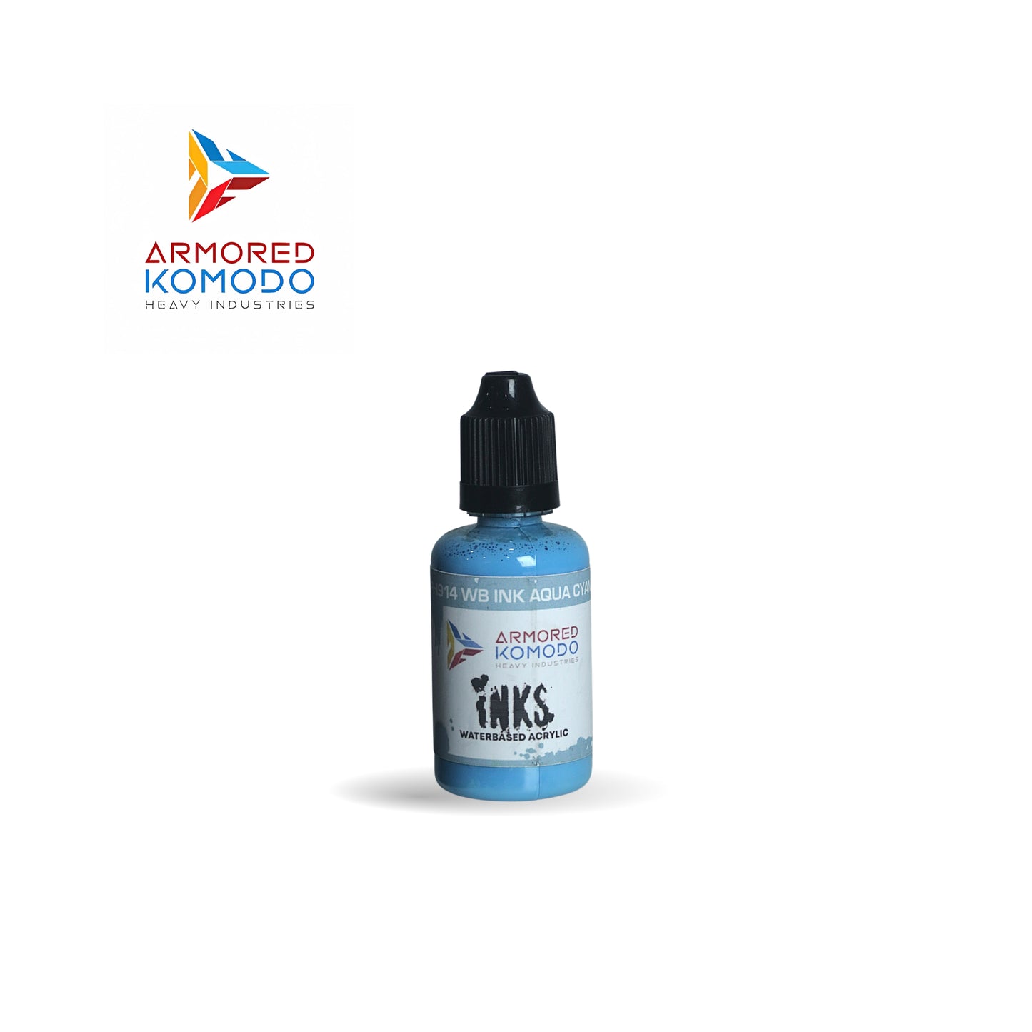 Arkom Waterbased Acrylic Ink Aqua Cyan 30 ml PH914