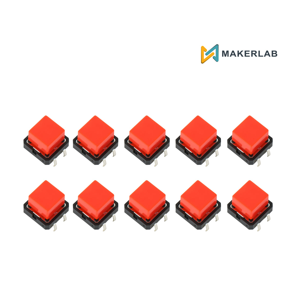 10pcs 12mm Tactile Switch