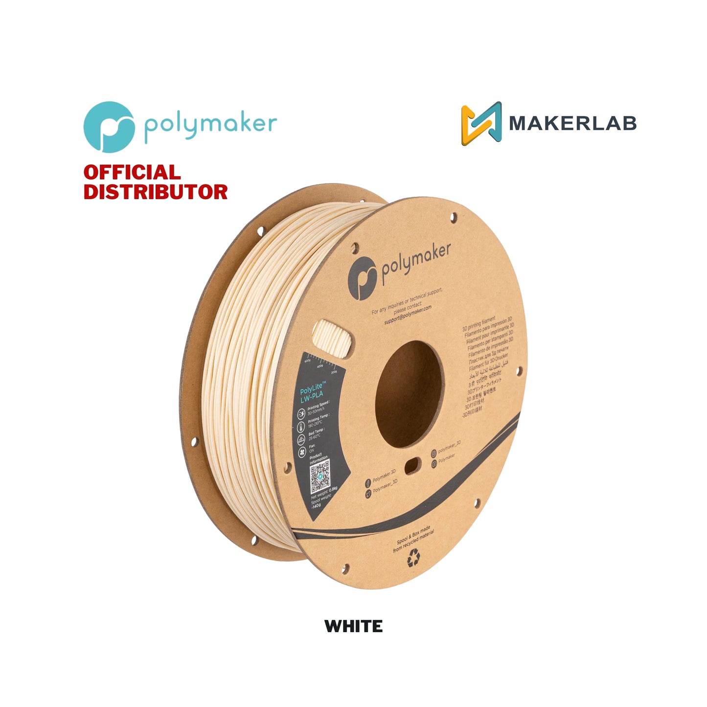 Polymaker PolyLite LW-PLA Filament