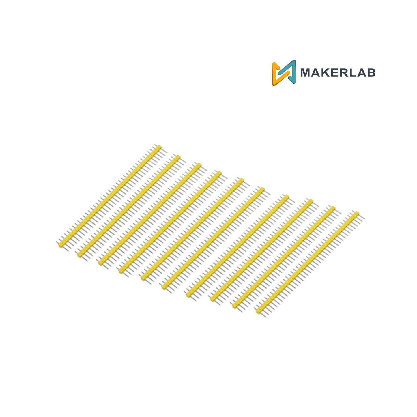 10pcs Male Header Straight Yellow 1x40 Pin