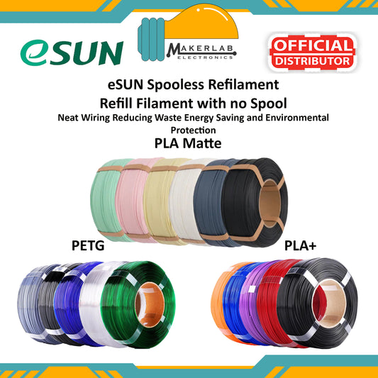 eSUN PLA+ | eSUN PETG | eSUN PLA Matte ReFilament 1KG 1.75mm for 3D Printer With NO Spool Filament