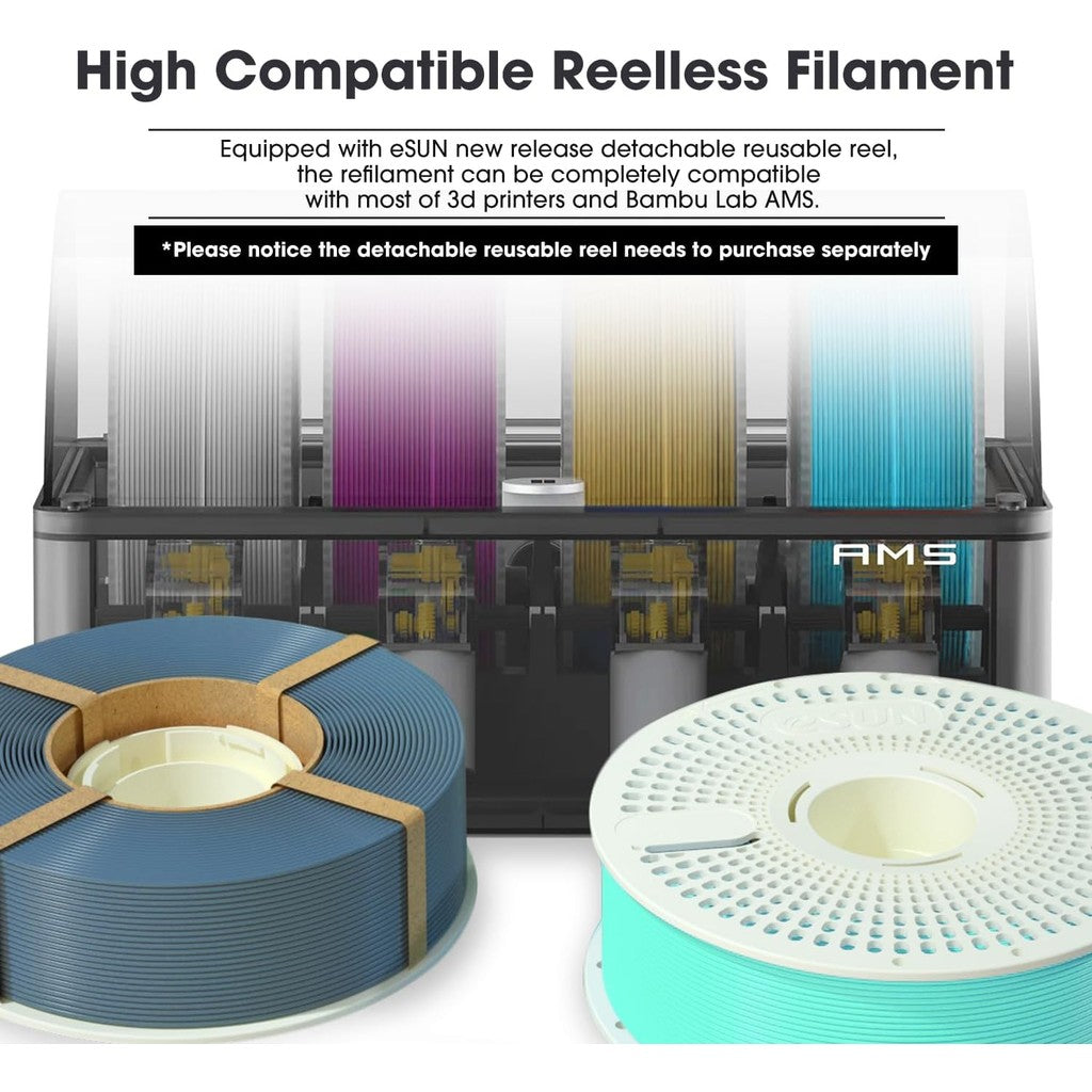 eSUN Refilament PLA Matte 3D Printer Filament 1.75mm 1KG Adaptable Bambu Lab