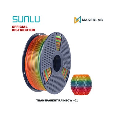 Sunlu Transparent Rainbow Filament