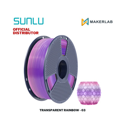Sunlu Transparent Rainbow Filament