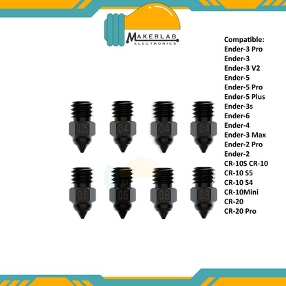 Creality High-end Brass Nozzle | Hardened Steel Nozzle | Copper Alloy Nozzle High Quality for 3D Printer