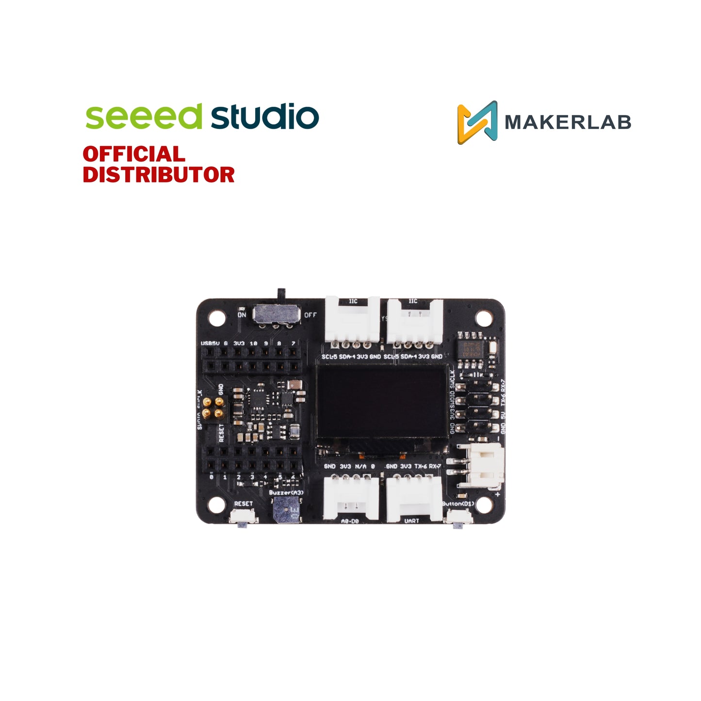 Seeed Studio Expansion Board Base for XIAO with Grove OLED - IIC, Uart, Analog/Digital
