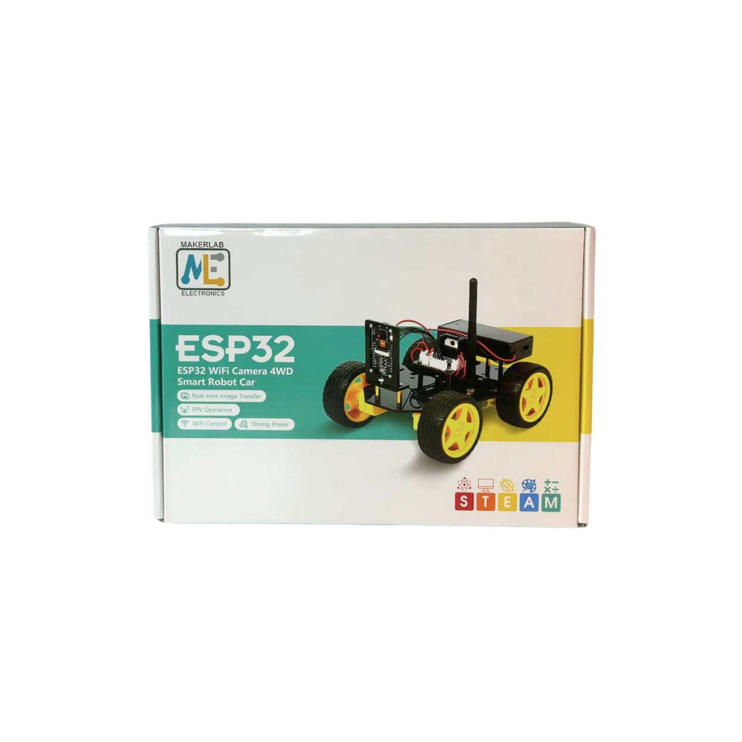 Makerlab ESP32 CAM 4WD Smart Robot Car Kit