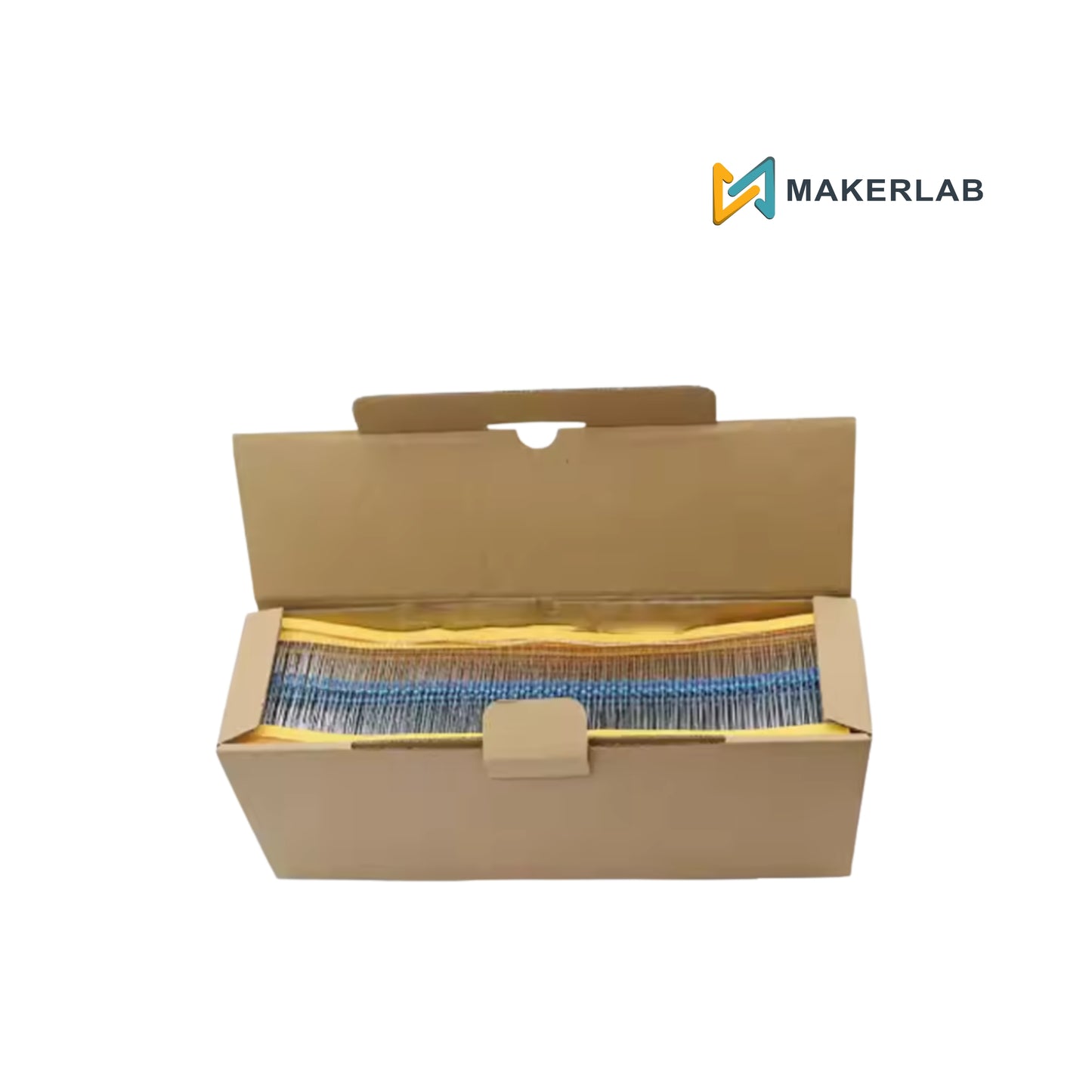 120pcs Taping Metal Film Resistor Kit 1/4W 1% (100 ohm, 330 ohm, 470 ohm, 1k, 4.7k, 10k)