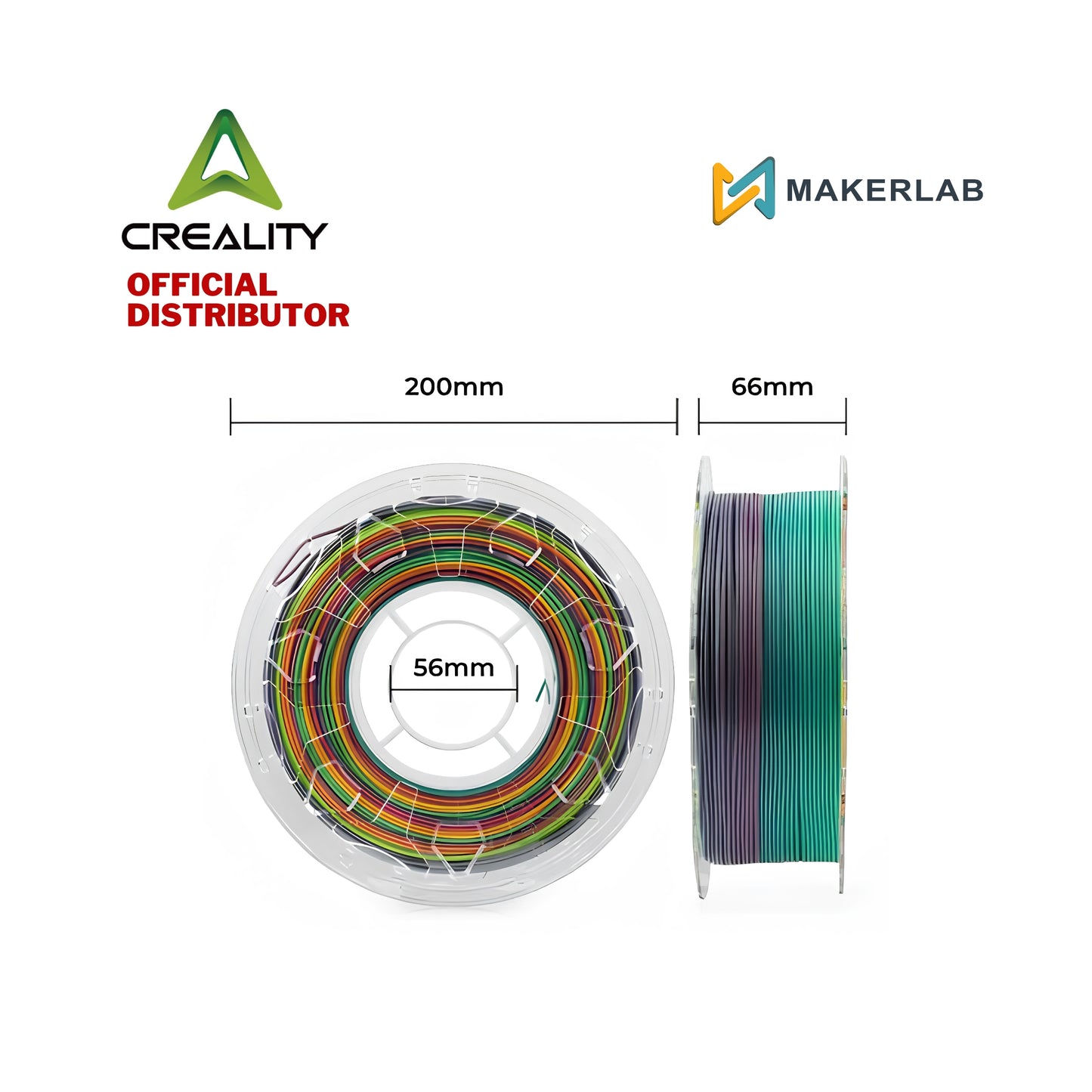 Creality CR-PLA Rainbow Multicolor Gradient Filament