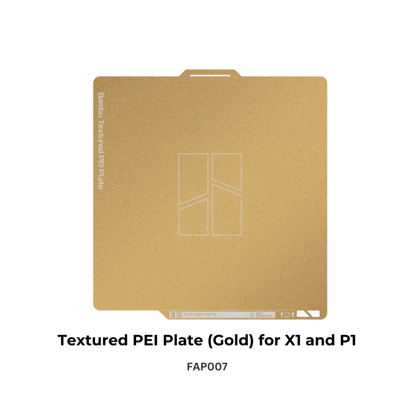 Bambu Lab Textured PEI Plate (Gold) Compatible with X1 Series & P1 Series 3D Printer FAP007
