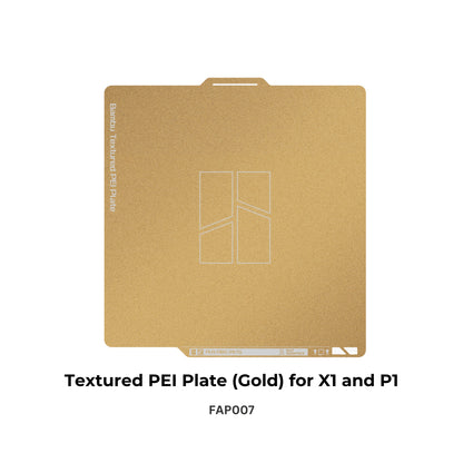 Bambu Lab Textured PEI Plate (Gold) Compatible with X1 Series & P1 Series 3D Printer FAP007