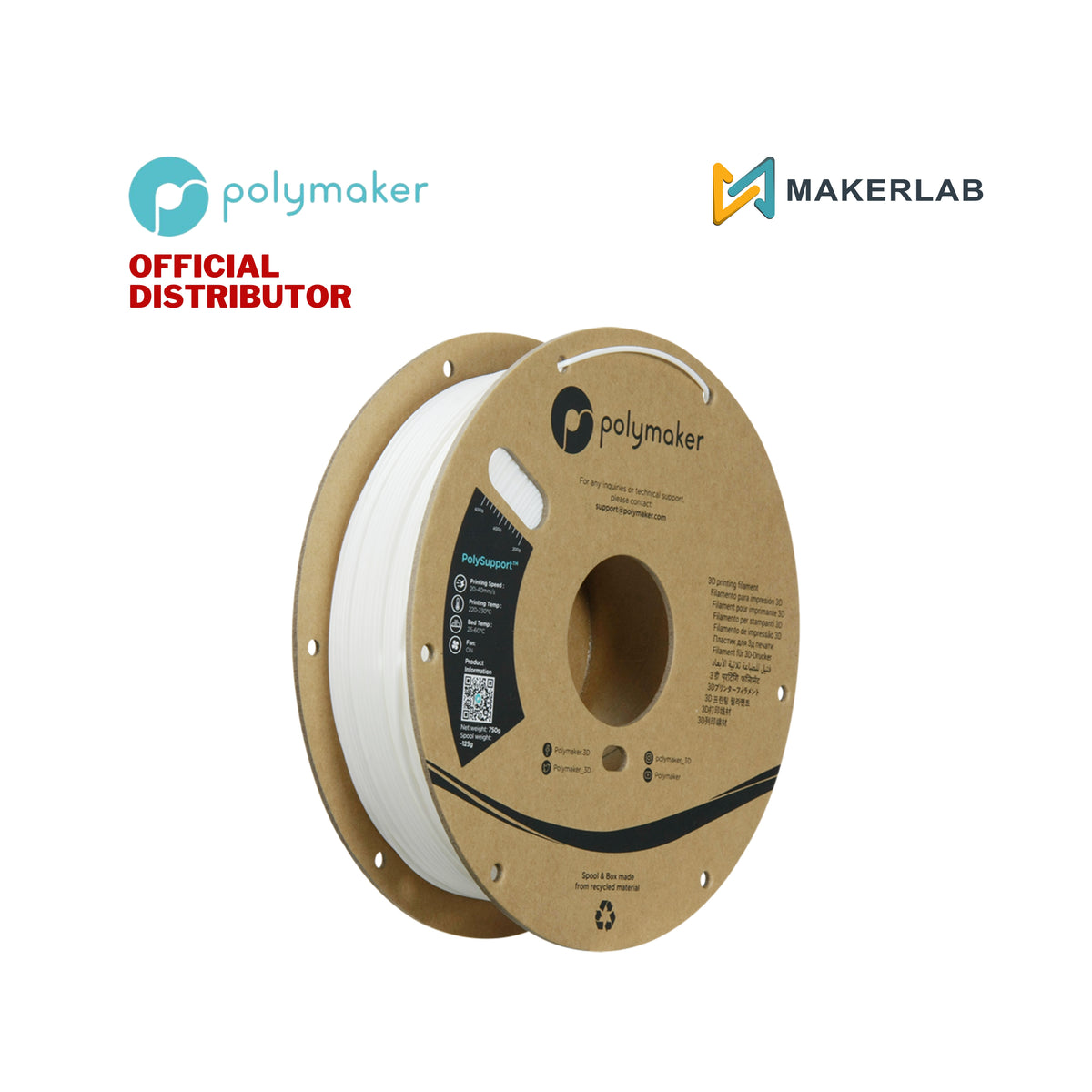 Polymaker PolySupport Regular for PLA
