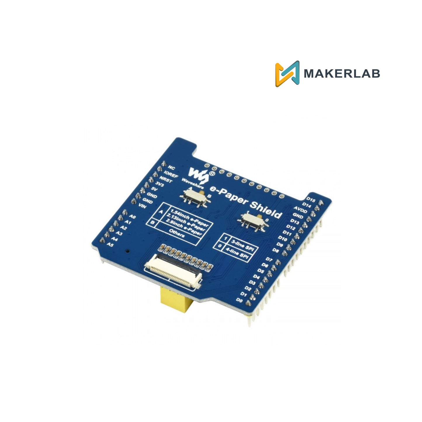 Universal e-Paper Raw Panel Driver Shield for Arduino