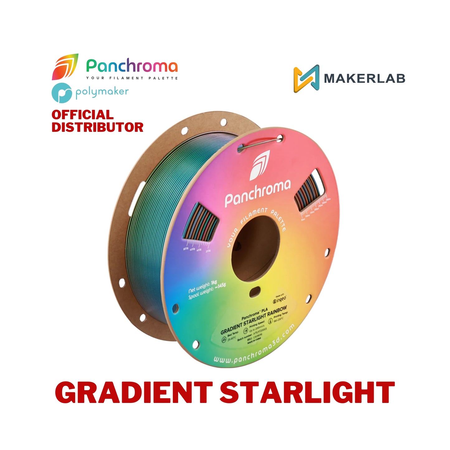 Polymaker Panchroma Gradient Starlight PLA Filament
