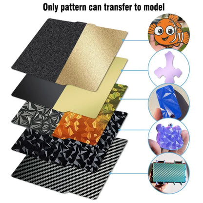 257*257mm Holographic Effect Sheet Plate for Bambu Lab P1, X1, A1 and Elegoo Centauri