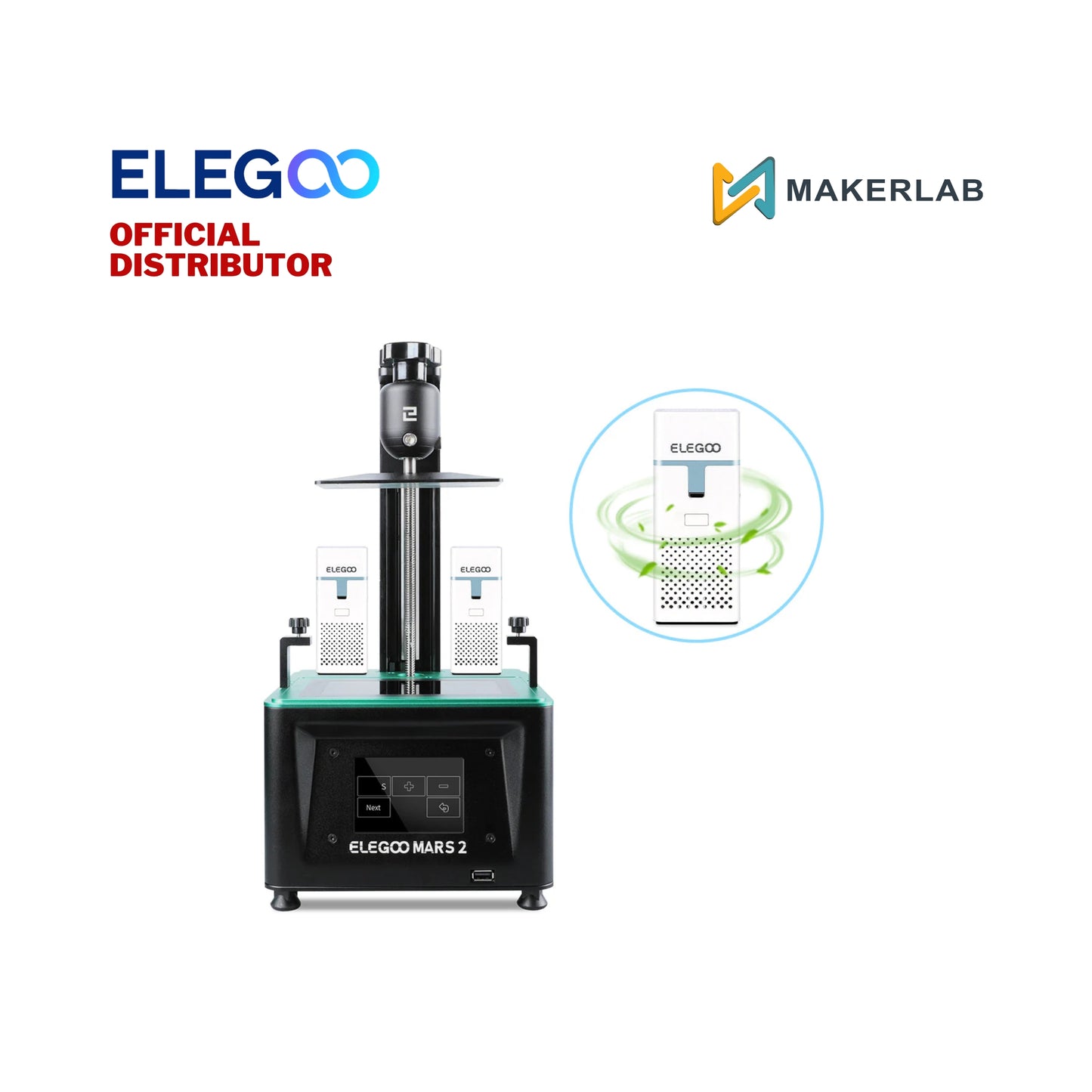 Elegoo Mini Air Purifier for Resin Printers (2 Pcs)