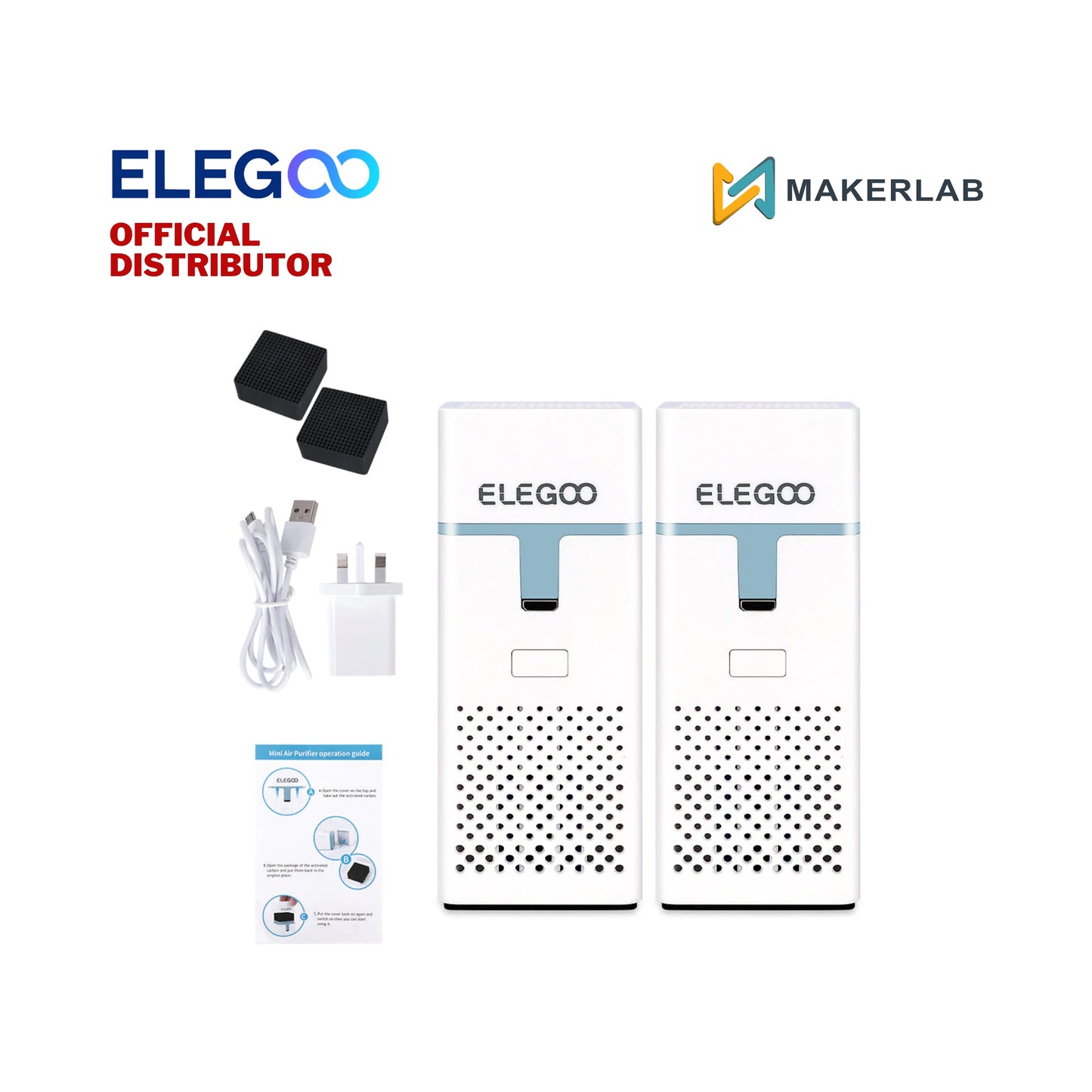 Elegoo Mini Air Purifier for Resin Printers (2 Pcs)
