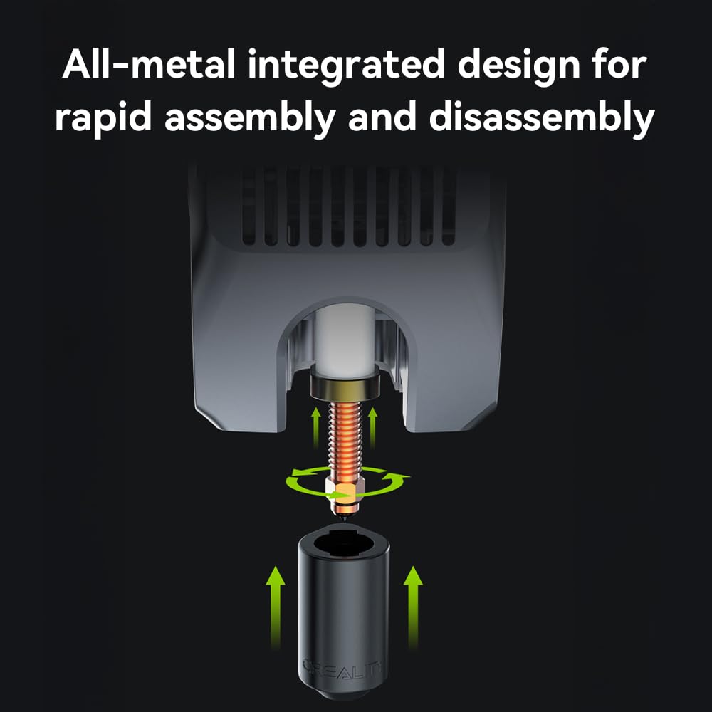 Creality Unicorn Quick-Swap 0.4mm 0.6mm 0.8mm Nozzle Kit for K2 Plus, Hi 3D Printer