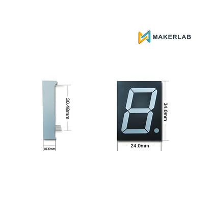 1 inch 7 Segment Display Common Anode | SH1106BS