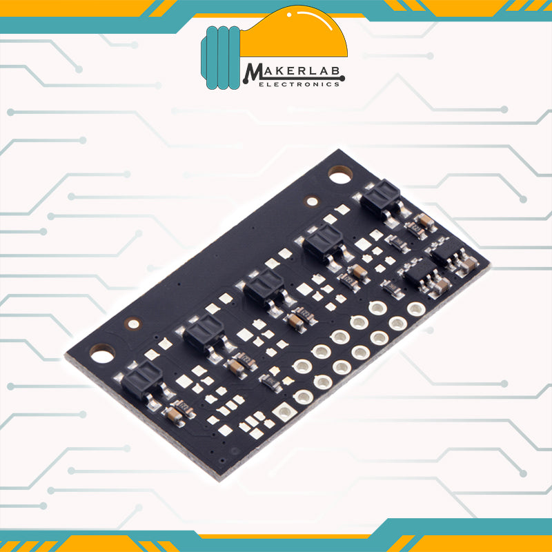Pololu QTR-MD-03RC | QTR-MD-05RC Reflectance Sensor Array: 3-Channel | 5-Channel, 8mm Pitch, RC Output