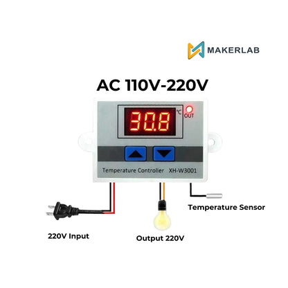 Thermostat Control XH-W3001 Multifunction Digital Temperature Controller Switch AC110 220V  XH W3001 Xhw3001